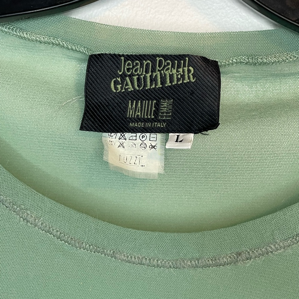 Jean Paul Galtier Green Mesh Long sleeve top for Women - Picture 4 of 7